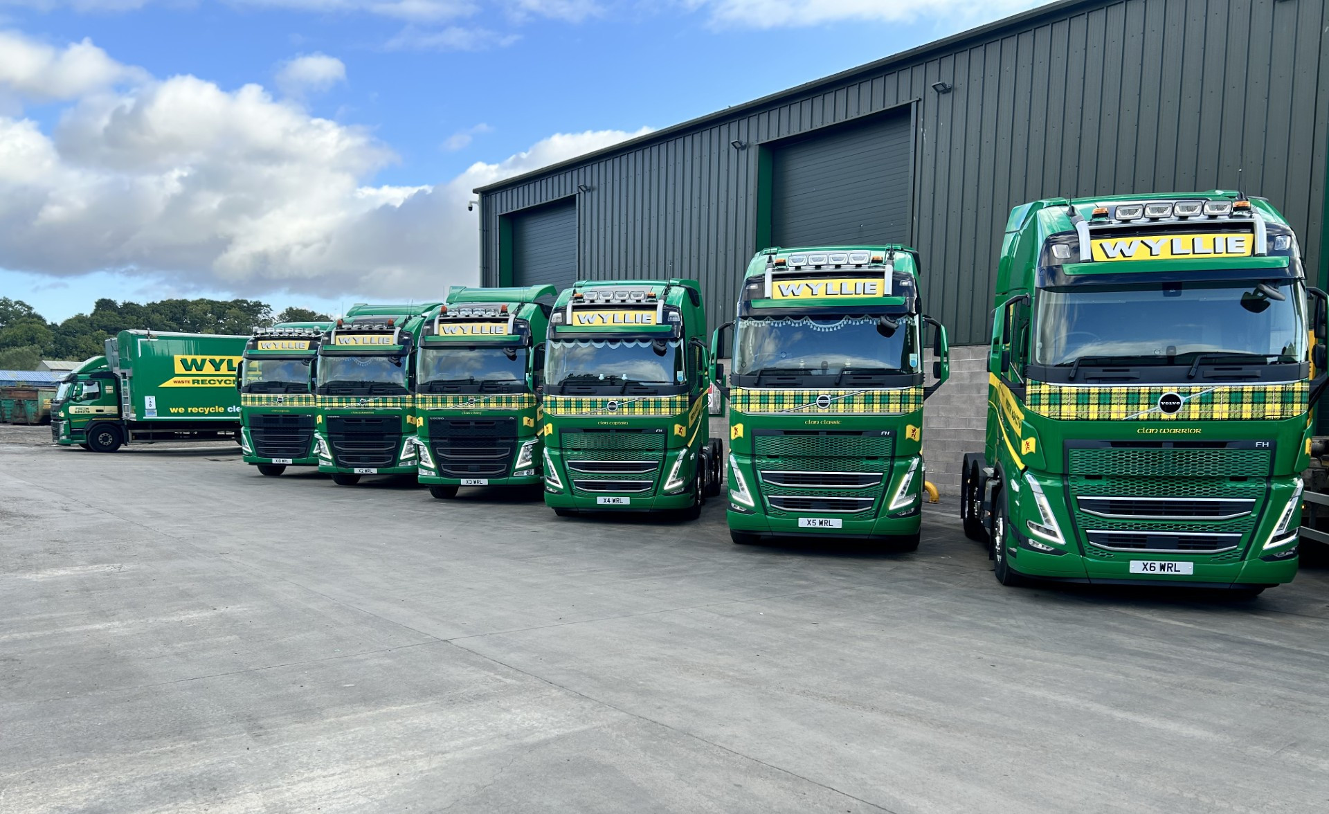 fleet of trucks